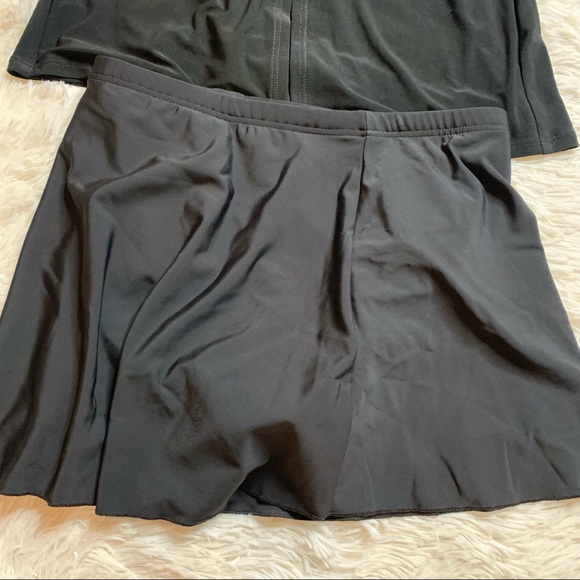 COPY - Miraclesuit love knot charcoal underwire tankini - Picture 7 of 9